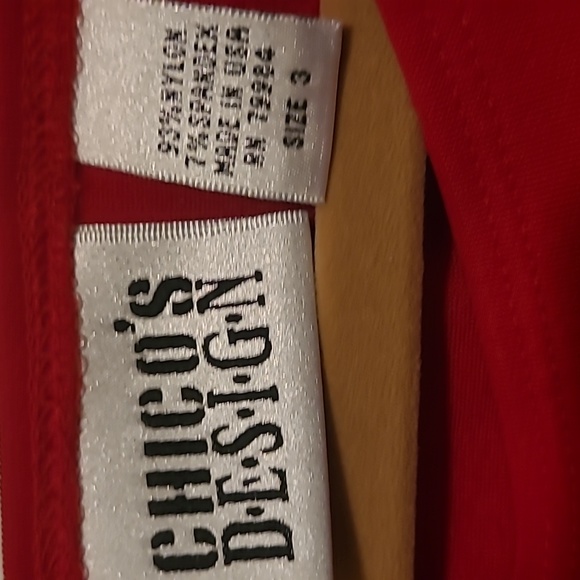 Chico's red sleeveless top Size 3 - Picture 2 of 2